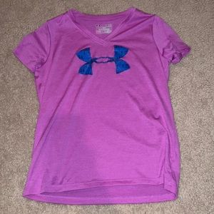 purple t-shirt from under armour
